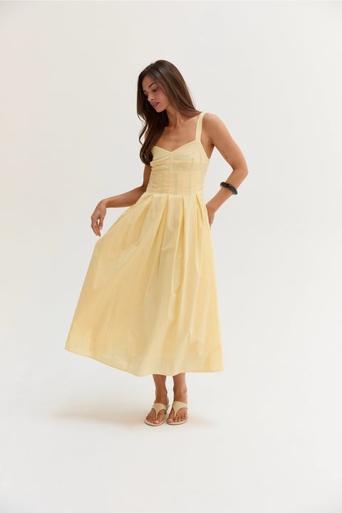 Valerie Bustier Fit and Flare Dress