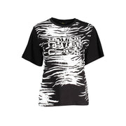 Cavalli Class Black Cotton Women T-Shirt-Cavalli Class-XS-Urbanheer