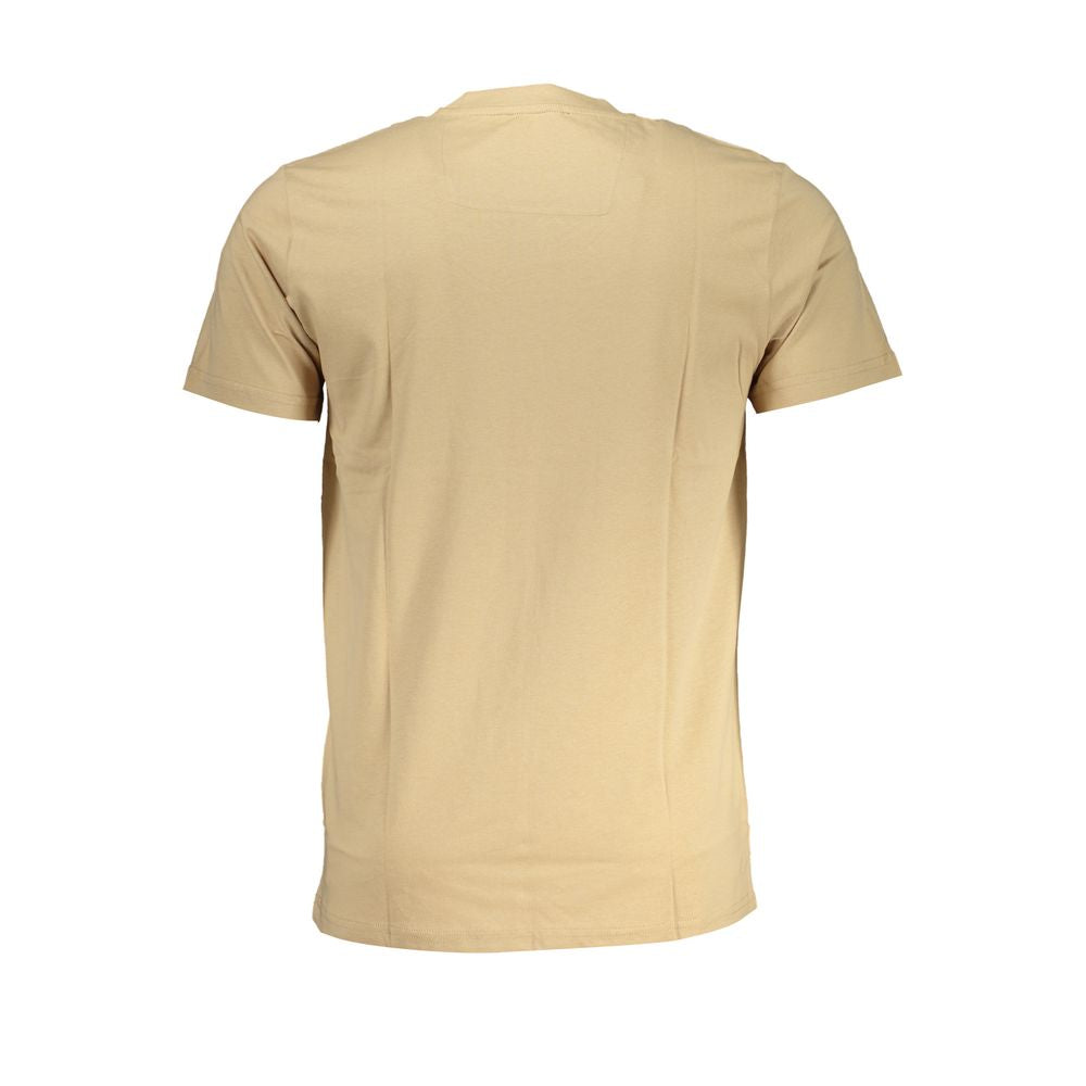Cavalli Class Beige Cotton T-Shirt-Cavalli Class-L-Urbanheer