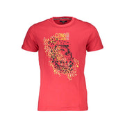 Cavalli Class Red Cotton T-Shirt-Cavalli Class-L-Urbanheer