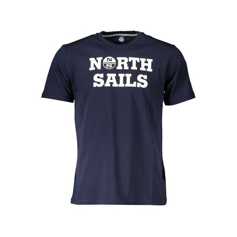 North Sails Blue Cotton Men T-Shirt-North Sails-L-Urbanheer