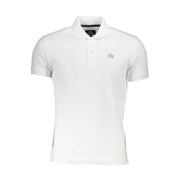 La Martina White Cotton Men Polo Shirt-La Martina-L-Urbanheer