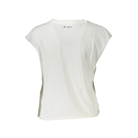 Desigual White Cotton Women T-Shirt-Desigual-M-Urbanheer