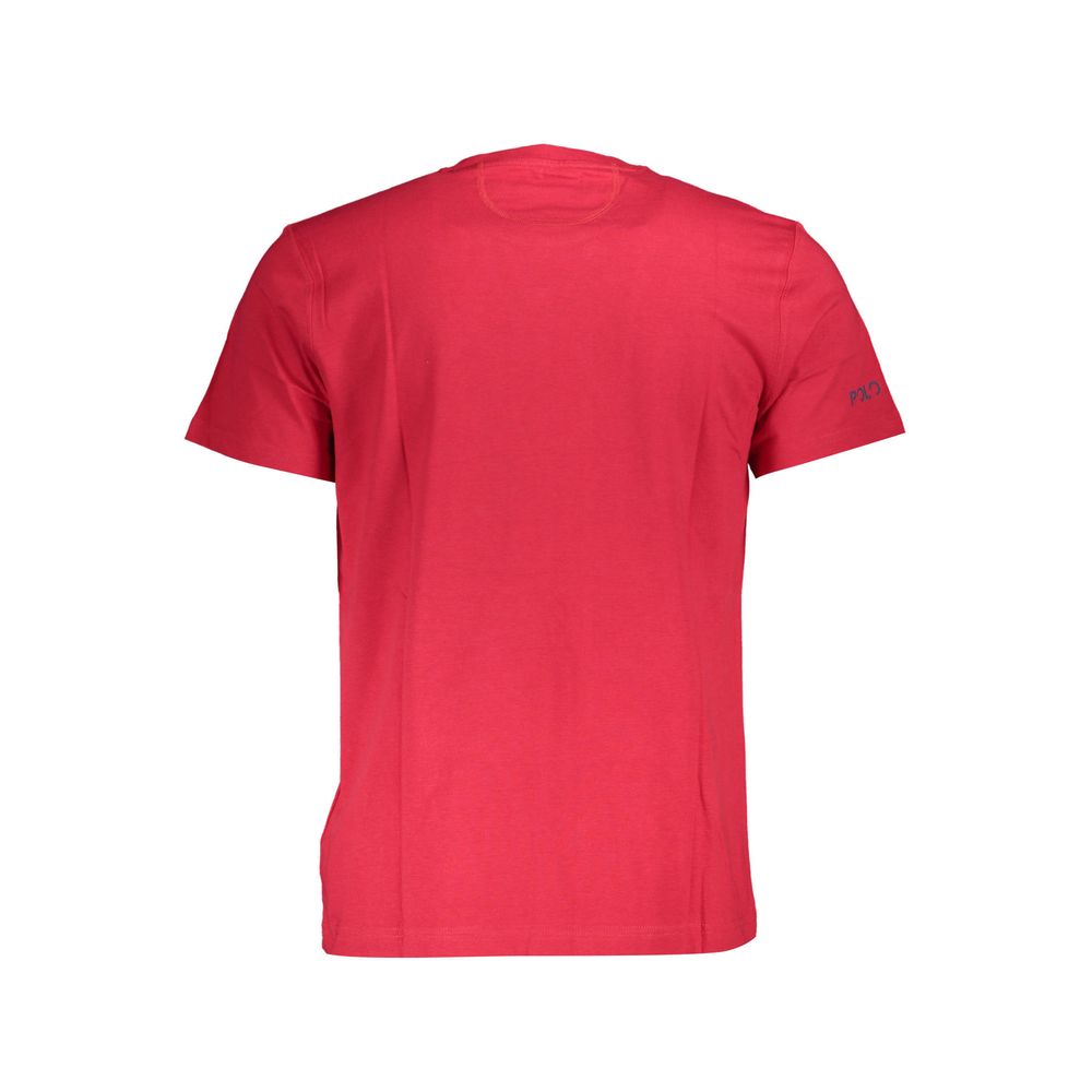La Martina Red Cotton Men T-Shirt-La Martina-M-Urbanheer