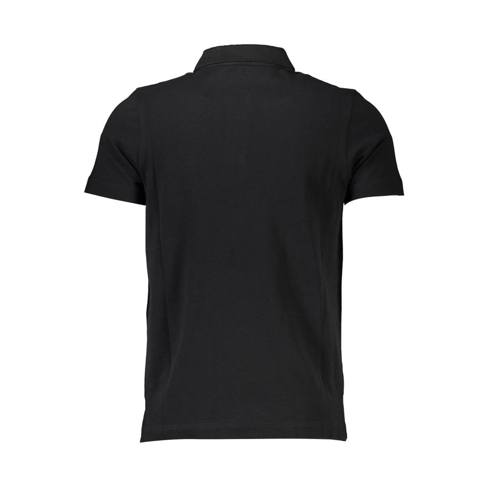 Cavalli Class Black Cotton Men Polo Shirt-Cavalli Class-S-Urbanheer