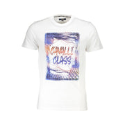 Cavalli Class White Cotton T-Shirt-Cavalli Class-XL-Urbanheer