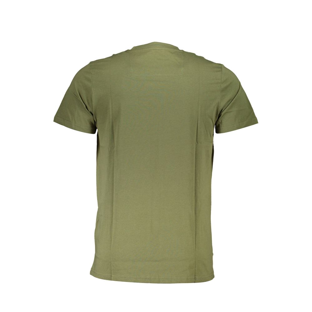 Cavalli Class Green Cotton T-Shirt-Cavalli Class-L-Urbanheer