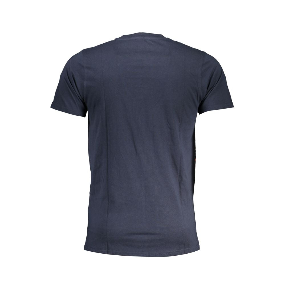 Cavalli Class Blue Cotton T-Shirt-Cavalli Class-L-Urbanheer