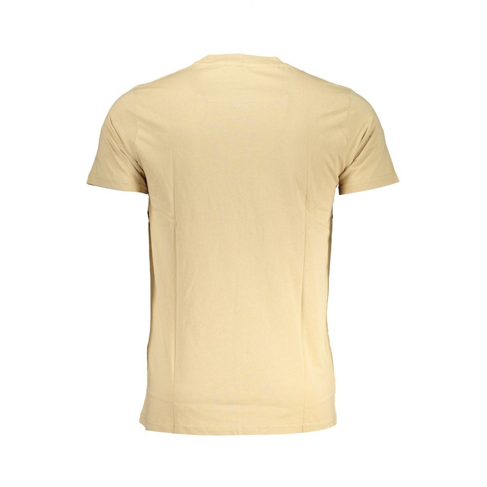 Cavalli Class Beige Cotton T-Shirt-Cavalli Class-L-Urbanheer