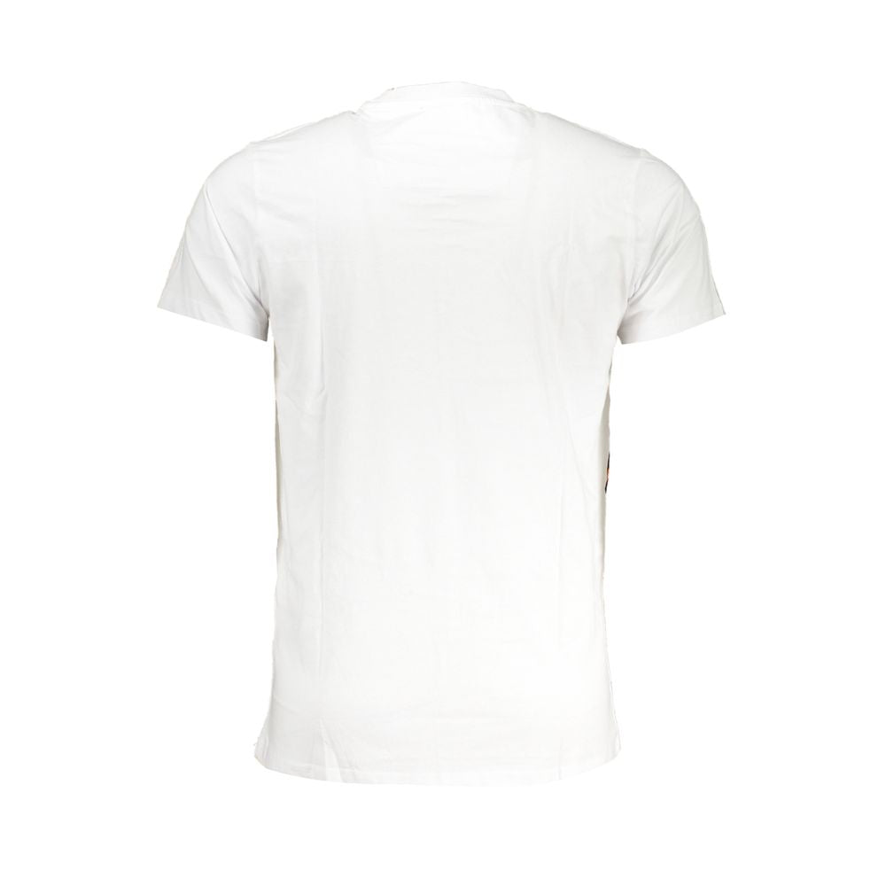 Cavalli Class White Cotton T-Shirt-Cavalli Class-L-Urbanheer
