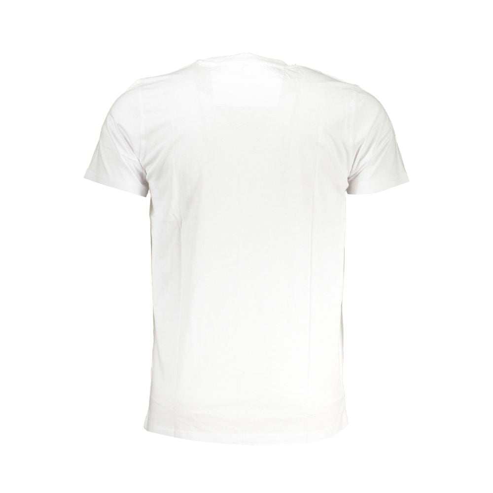 Cavalli Class White Cotton T-Shirt-Cavalli Class-L-Urbanheer