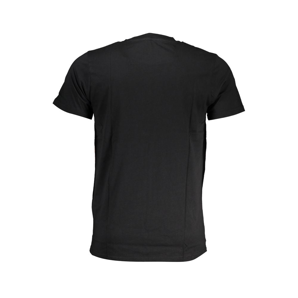Cavalli Class Black Cotton T-Shirt-Cavalli Class-XL-Urbanheer