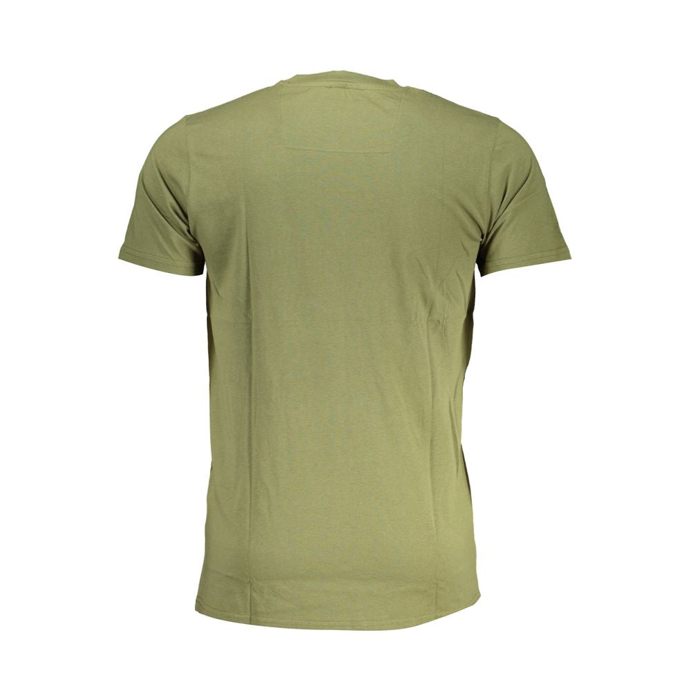 Cavalli Class Green Cotton T-Shirt-Cavalli Class-L-Urbanheer