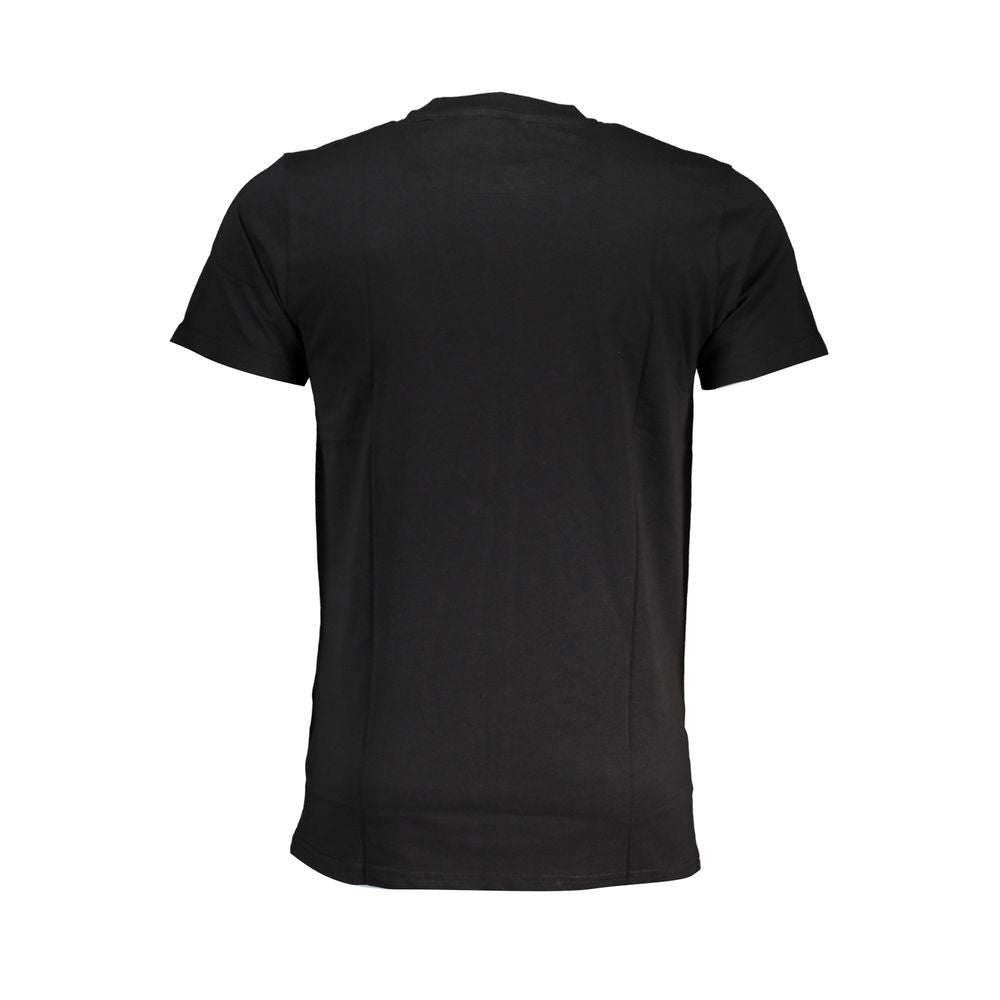 Cavalli Class Black Cotton T-Shirt-Cavalli Class-XL-Urbanheer