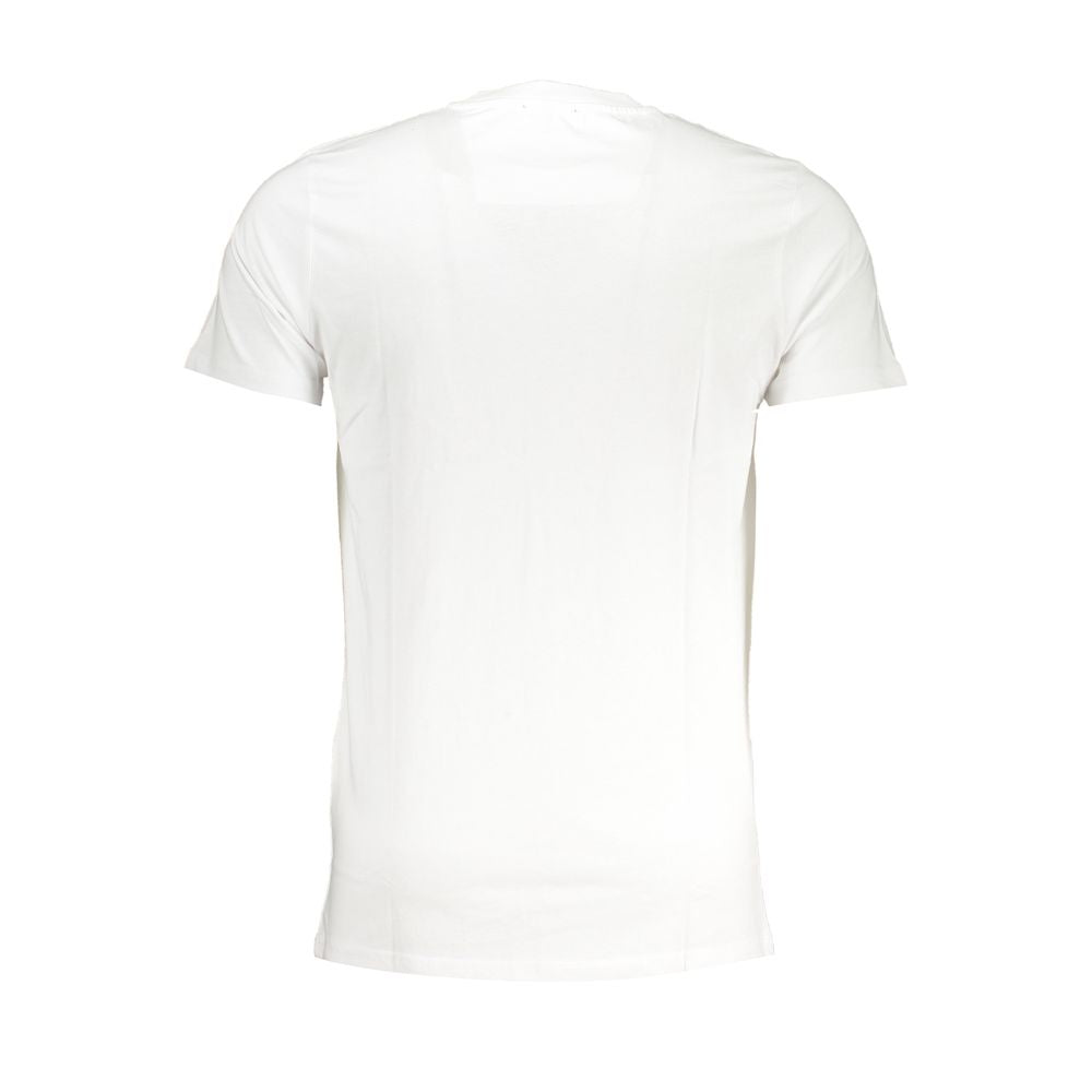 Cavalli Class White Cotton T-Shirt-Cavalli Class-L-Urbanheer
