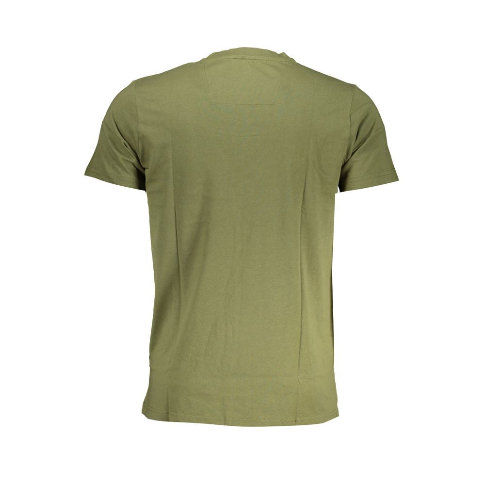 Cavalli Class Green Cotton T-Shirt-Cavalli Class-XL-Urbanheer