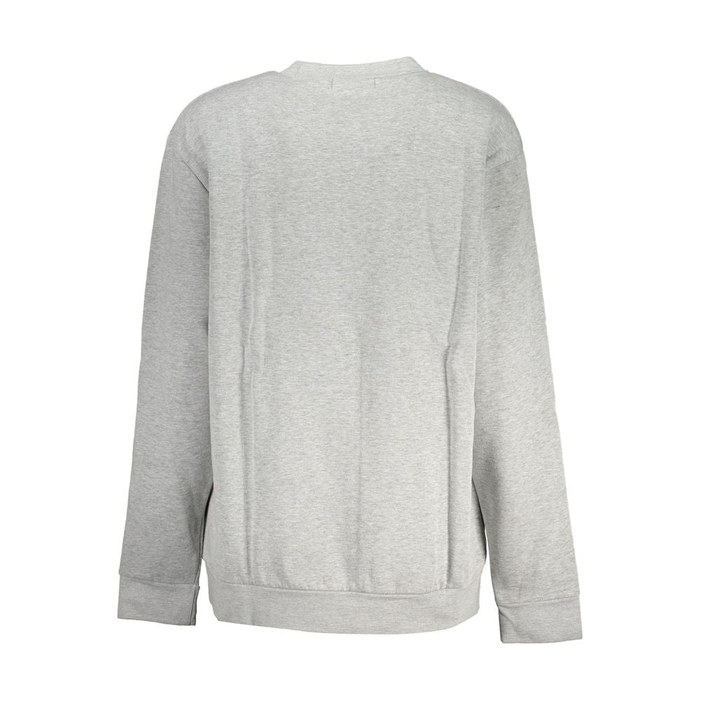Cavalli Class Chic Gray Crew Neck Fleece Sweatshirt-Cavalli Class-S-Urbanheer