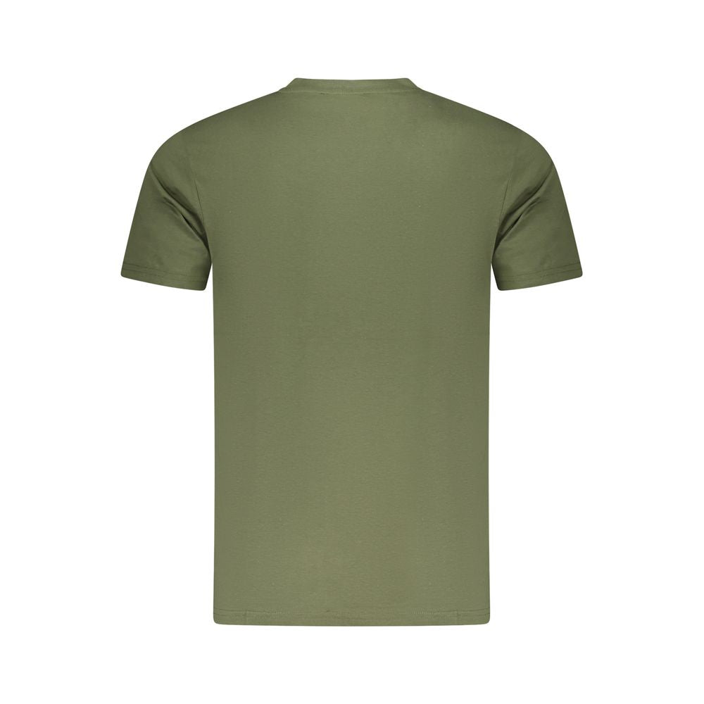 Cavalli Class Green Cotton Men T-Shirt-Cavalli Class-M-Urbanheer