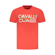 Cavalli Class Red Cotton Men T-Shirt-Cavalli Class-M-Urbanheer