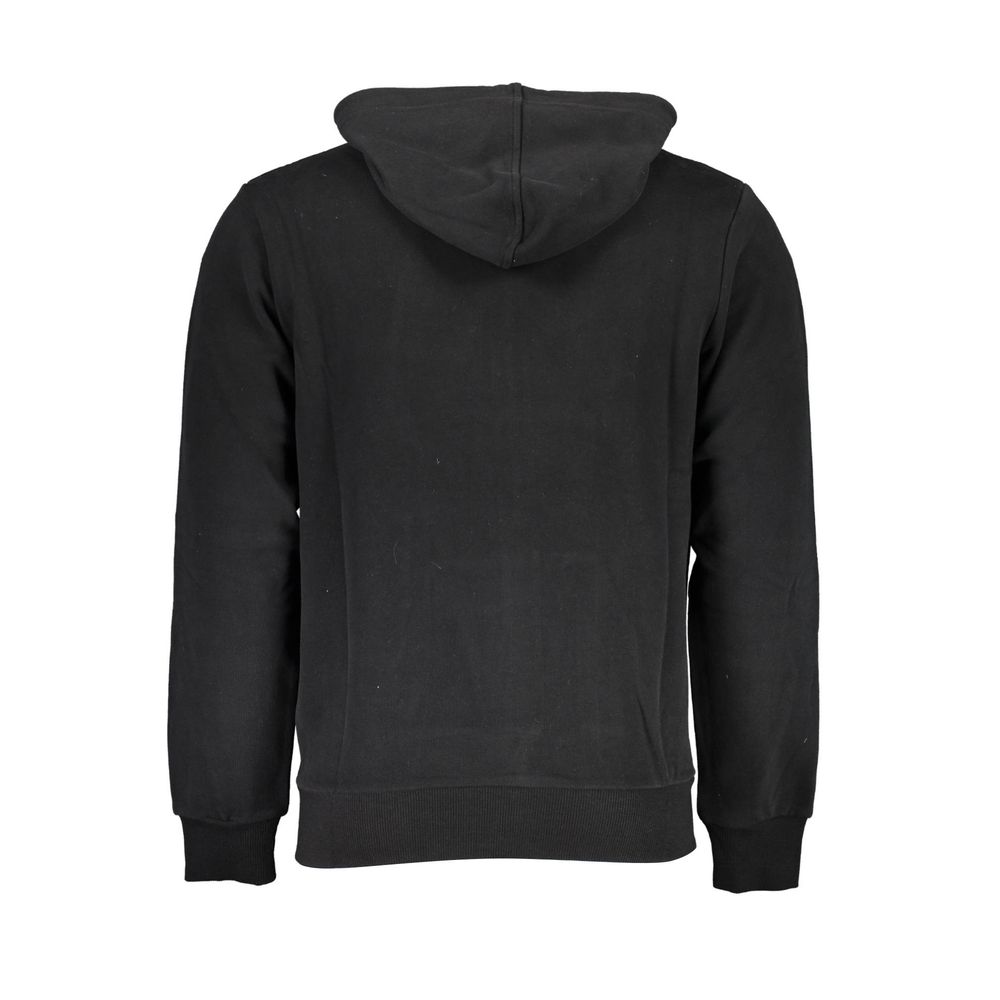 La Martina Sleek Hooded Cotton Sweatshirt in Black-La Martina-L-Urbanheer