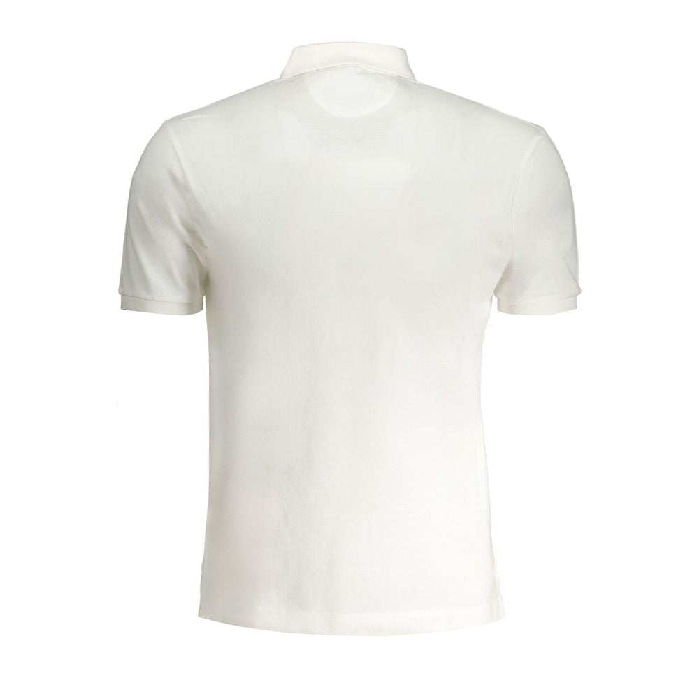 La Martina White Cotton Polo Shirt-La Martina-S-Urbanheer