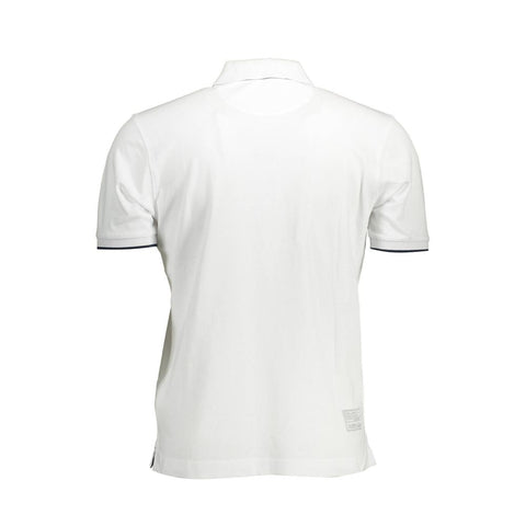 La Martina White Cotton Mens Polo Shirt-La Martina-M-Urbanheer