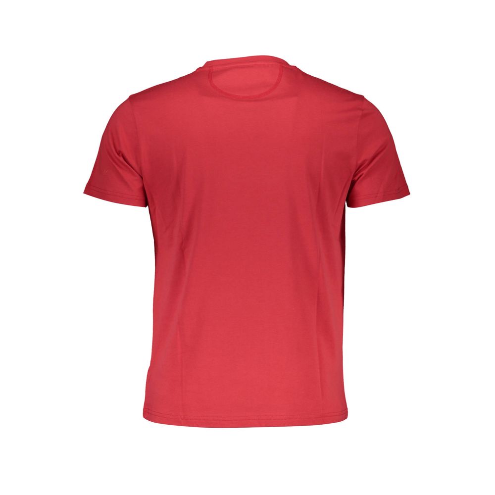 La Martina Red Cotton Men T-Shirt-La Martina-M-Urbanheer
