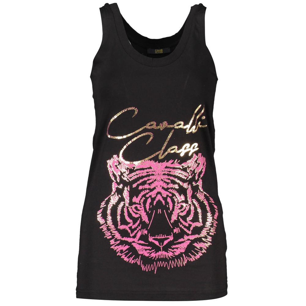 Cavalli Class Black Cotton Women Top-Cavalli Class-XS-Urbanheer