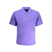 La Martina Purple Cotton Polo Shirt-La Martina-S-Urbanheer