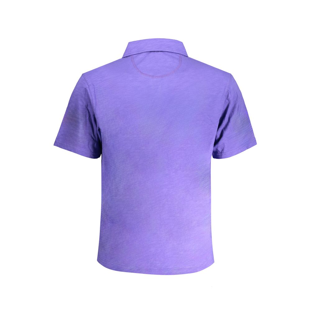 La Martina Purple Cotton Polo Shirt-La Martina-S-Urbanheer