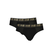 Cavalli Class Black Cotton Men Underwear-Cavalli Class-S-Urbanheer