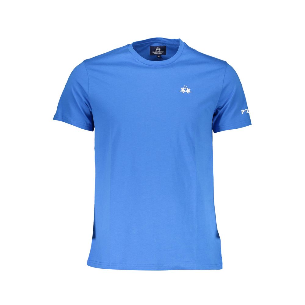 La Martina Blue Cotton Men T-Shirt-La Martina-M-Urbanheer