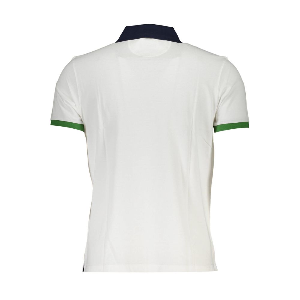 La Martina White Cotton Men Polo Shirt-La Martina-M-Urbanheer