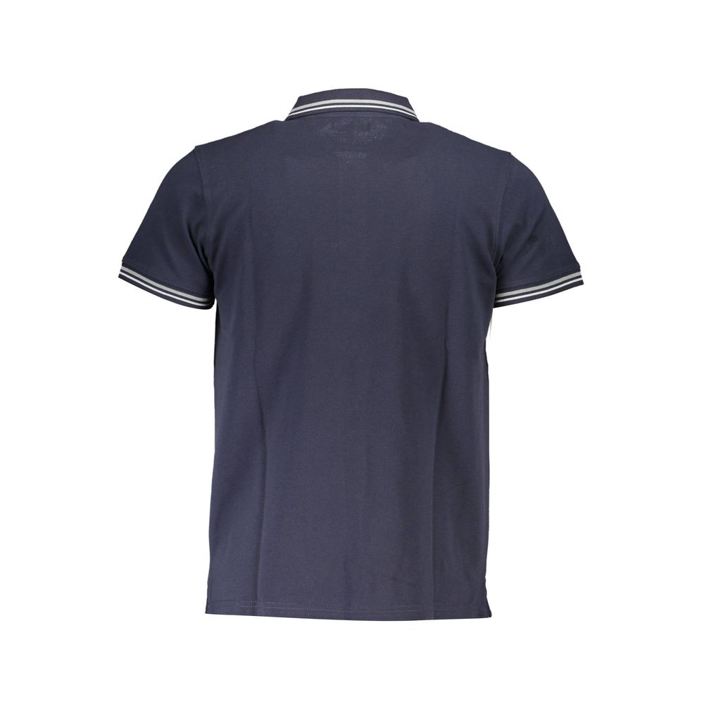Cavalli Class Blue Cotton Polo Shirt-Cavalli Class-M-Urbanheer
