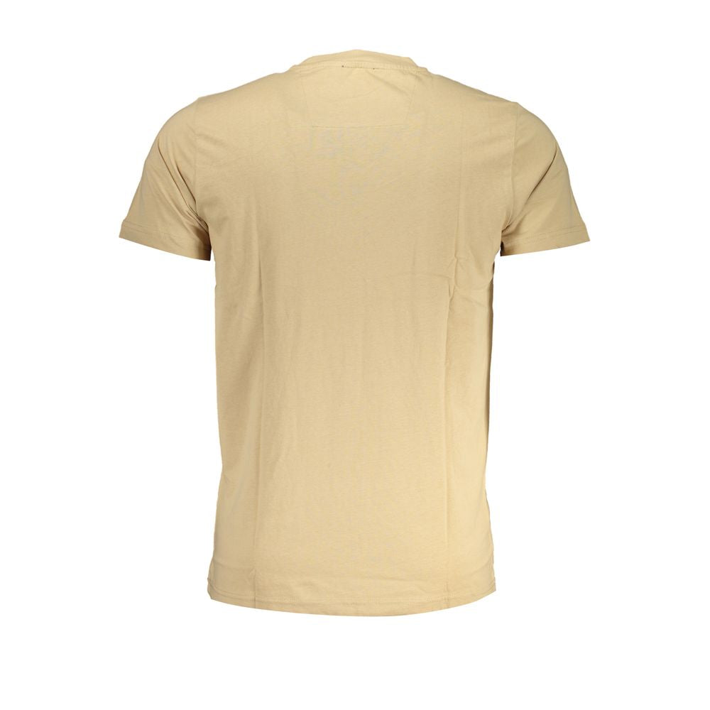 Cavalli Class Beige Cotton T-Shirt-Cavalli Class-XL-Urbanheer