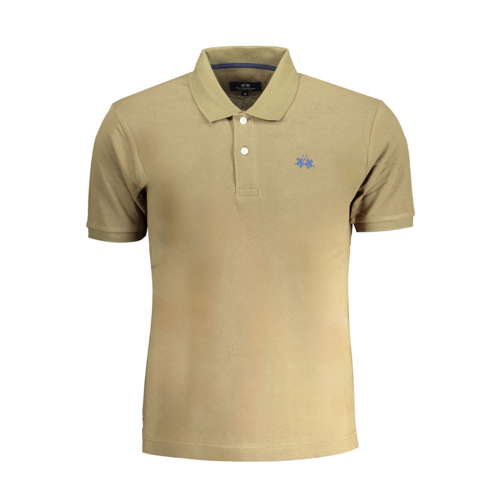 La Martina Green Cotton Polo Shirt-La Martina-S-Urbanheer