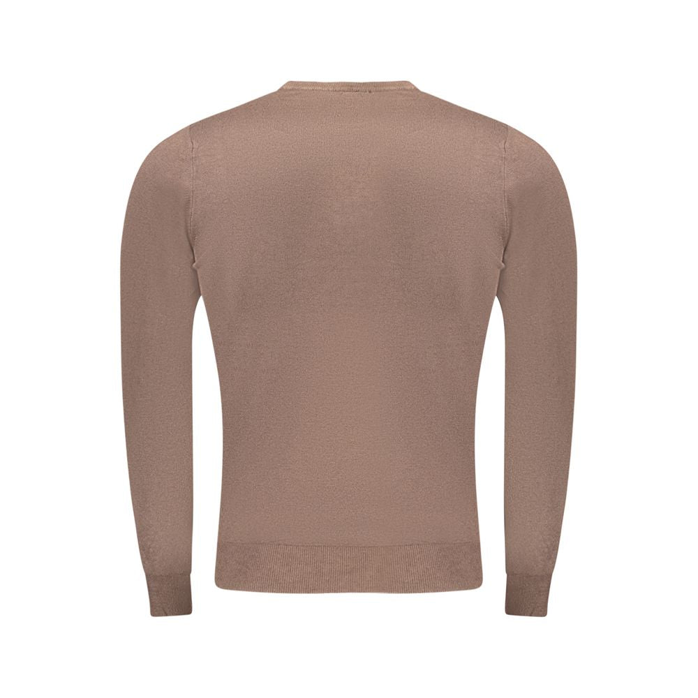 Cavalli Class Brown Viscose Men Sweater-Cavalli Class-M-Urbanheer