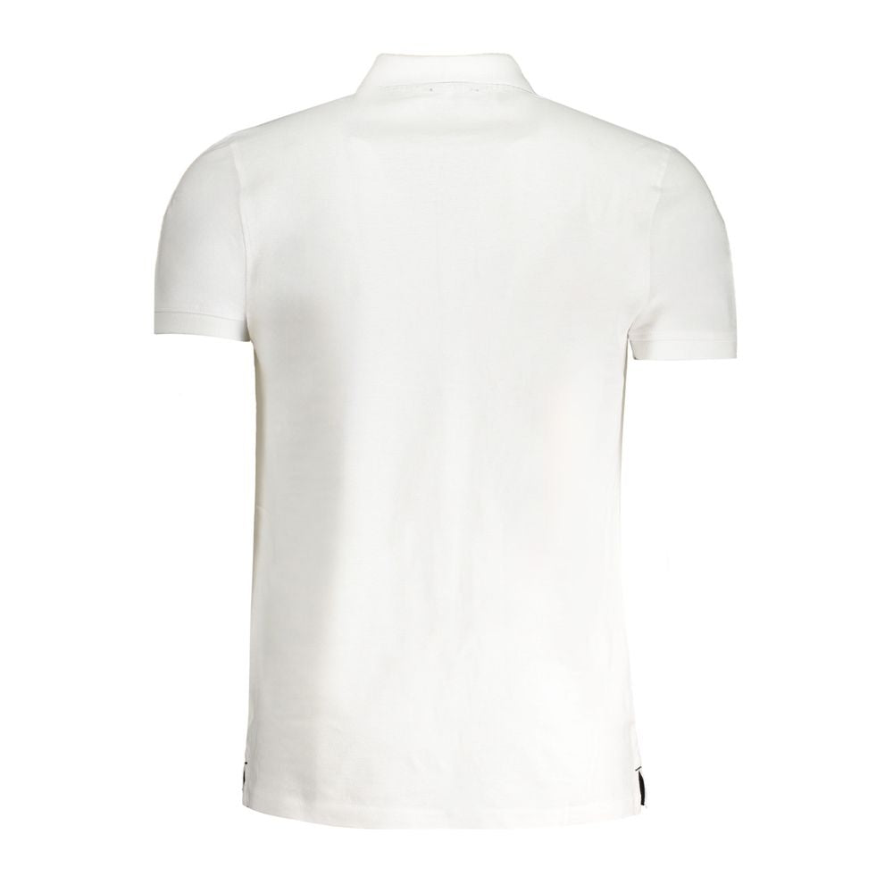 Cavalli Class White Cotton Polo Shirt-Cavalli Class-L-Urbanheer