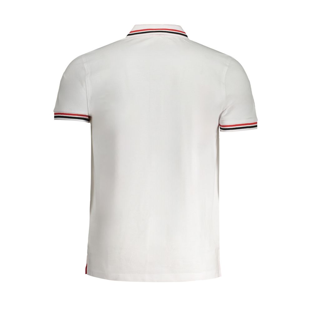 Cavalli Class White Cotton Polo Shirt-Cavalli Class-M-Urbanheer