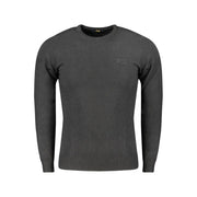 Cavalli Class Black Viscose Men Sweater-Cavalli Class-M-Urbanheer