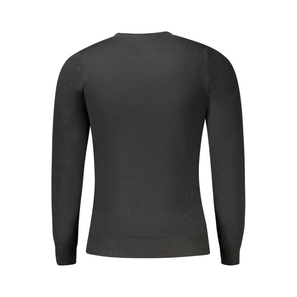 Cavalli Class Black Viscose Men Sweater-Cavalli Class-M-Urbanheer