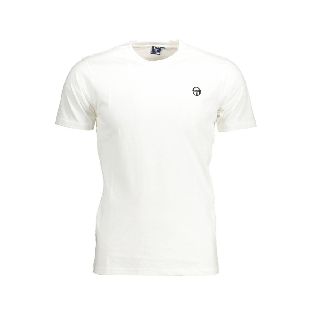 Sergio Tacchini White Cotton T-Shirt-Sergio Tacchini-XL-Urbanheer