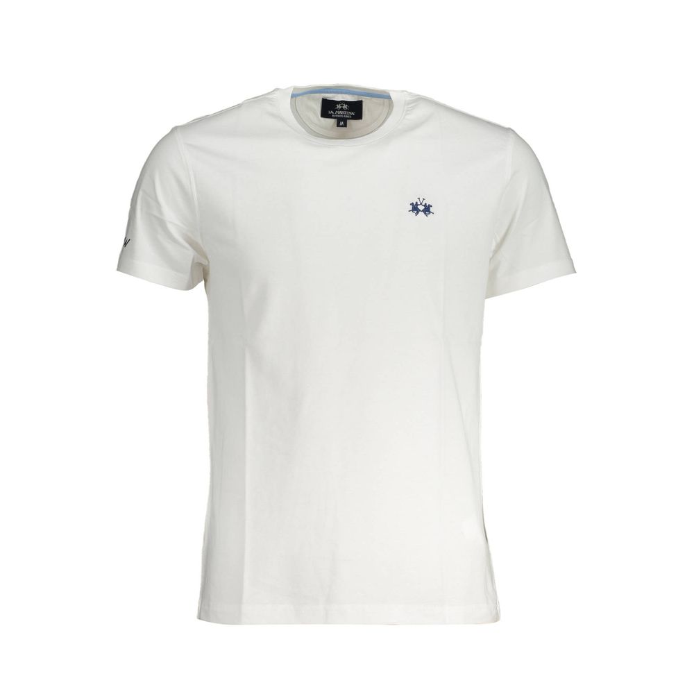 La Martina White Cotton Men T-Shirt-La Martina-M-Urbanheer