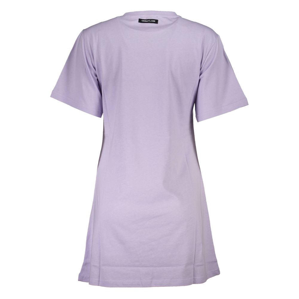 Cavalli Class Purple Cotton Women Top-Cavalli Class-L-Urbanheer