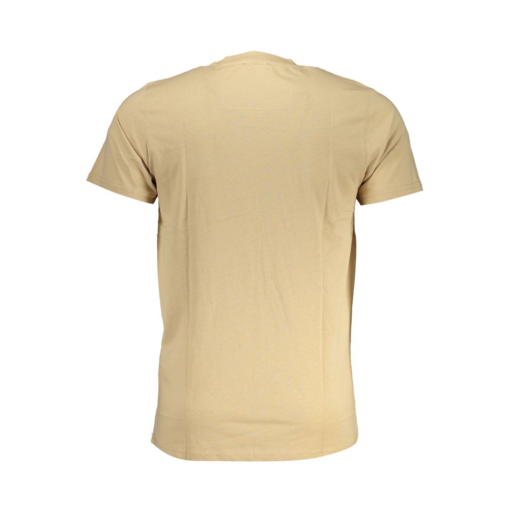 Cavalli Class Beige Cotton T-Shirt-Cavalli Class-L-Urbanheer