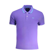 La Martina Purple Cotton Polo Shirt-La Martina-XXL-Urbanheer