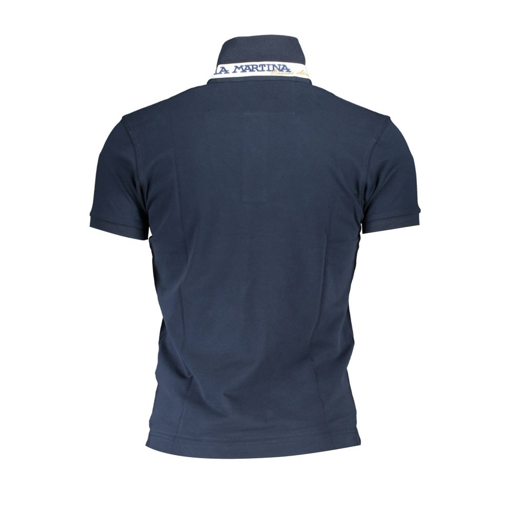 La Martina Sleek Slim Fit Polo with Contrast Details-La Martina-S-Urbanheer