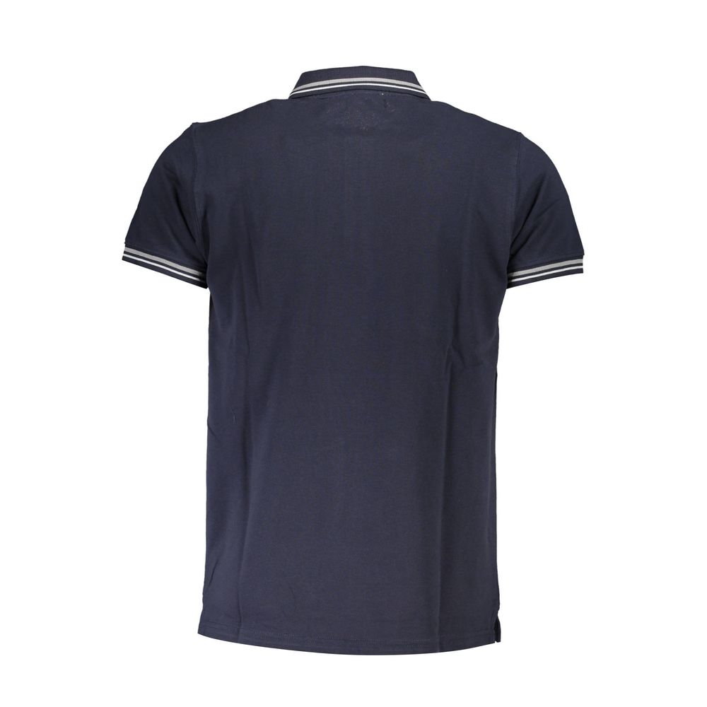 Cavalli Class Blue Cotton Polo Shirt-Cavalli Class-M-Urbanheer