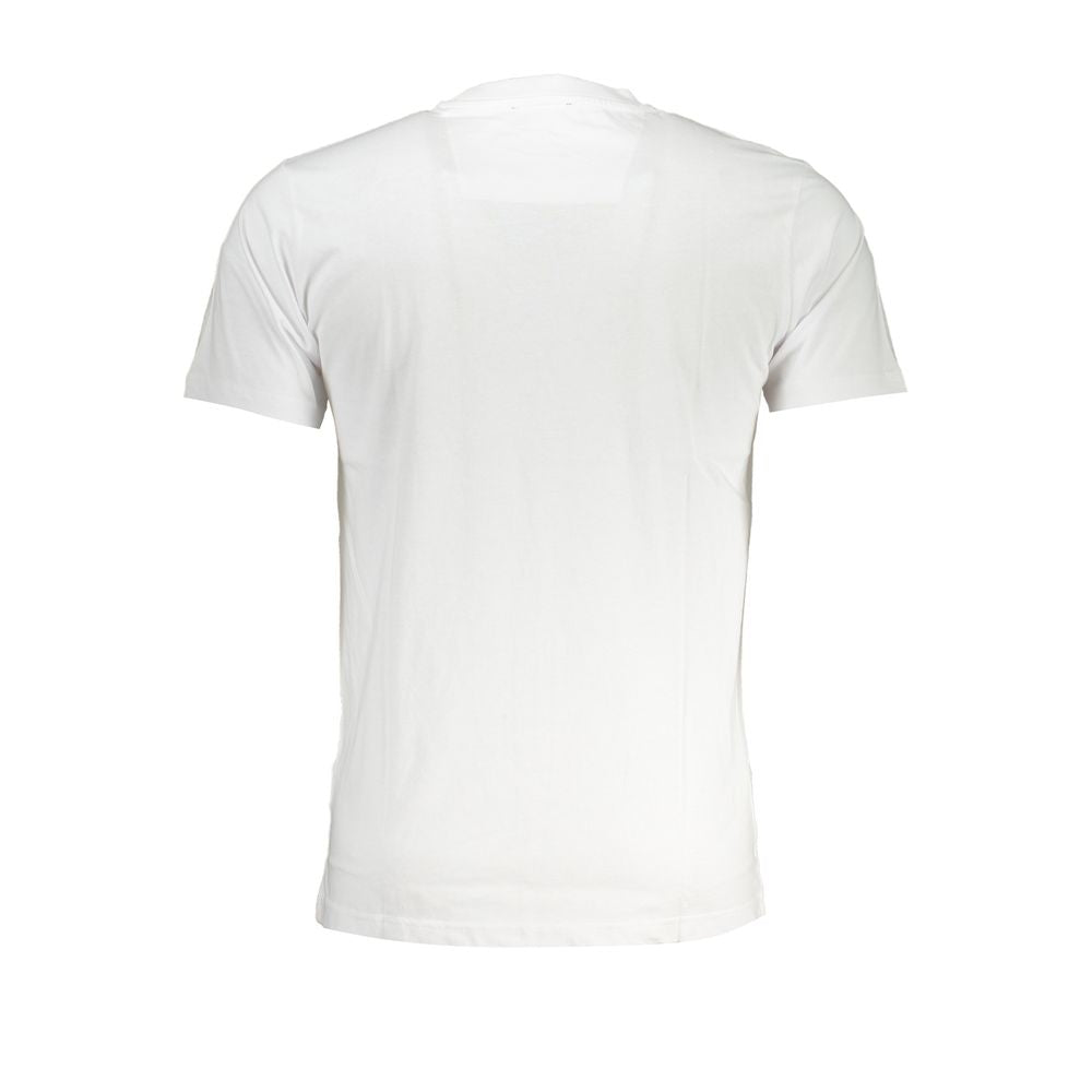 Cavalli Class White Cotton T-Shirt-Cavalli Class-XL-Urbanheer