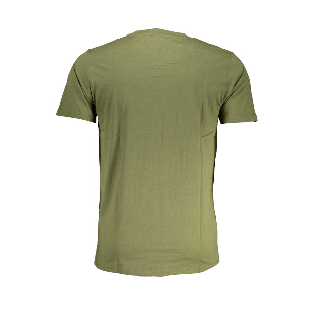 Cavalli Class Green Cotton T-Shirt-Cavalli Class-L-Urbanheer